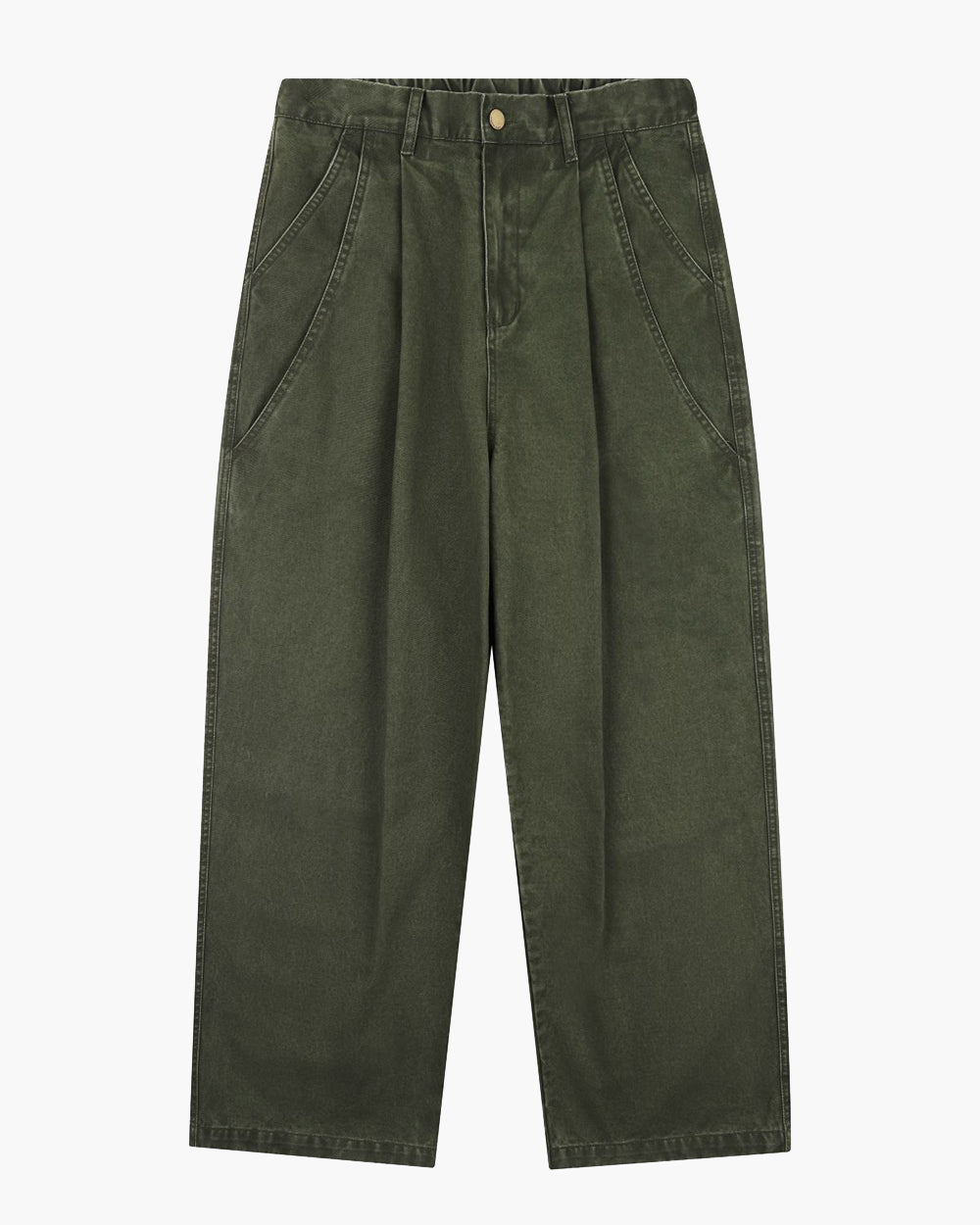 Vintage Washed Straight Casual Pants