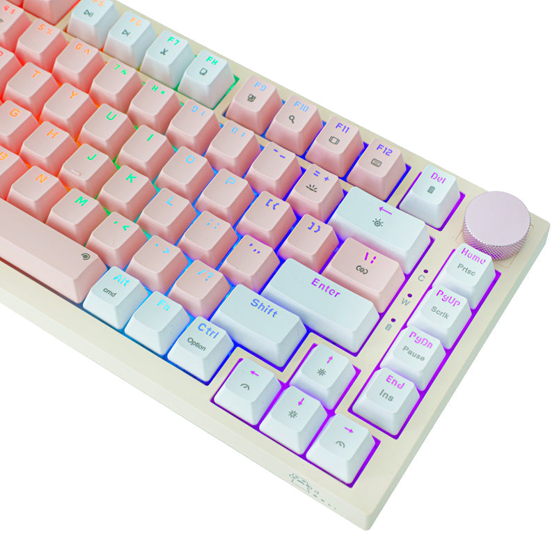 82-Key Three-Mode Gaming Mechanical Keyboard