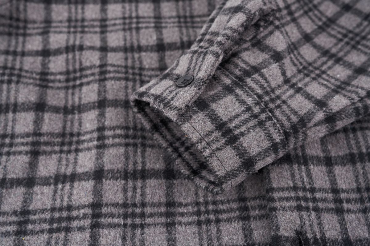 Woolen Thick Plaid Shirt Jacket