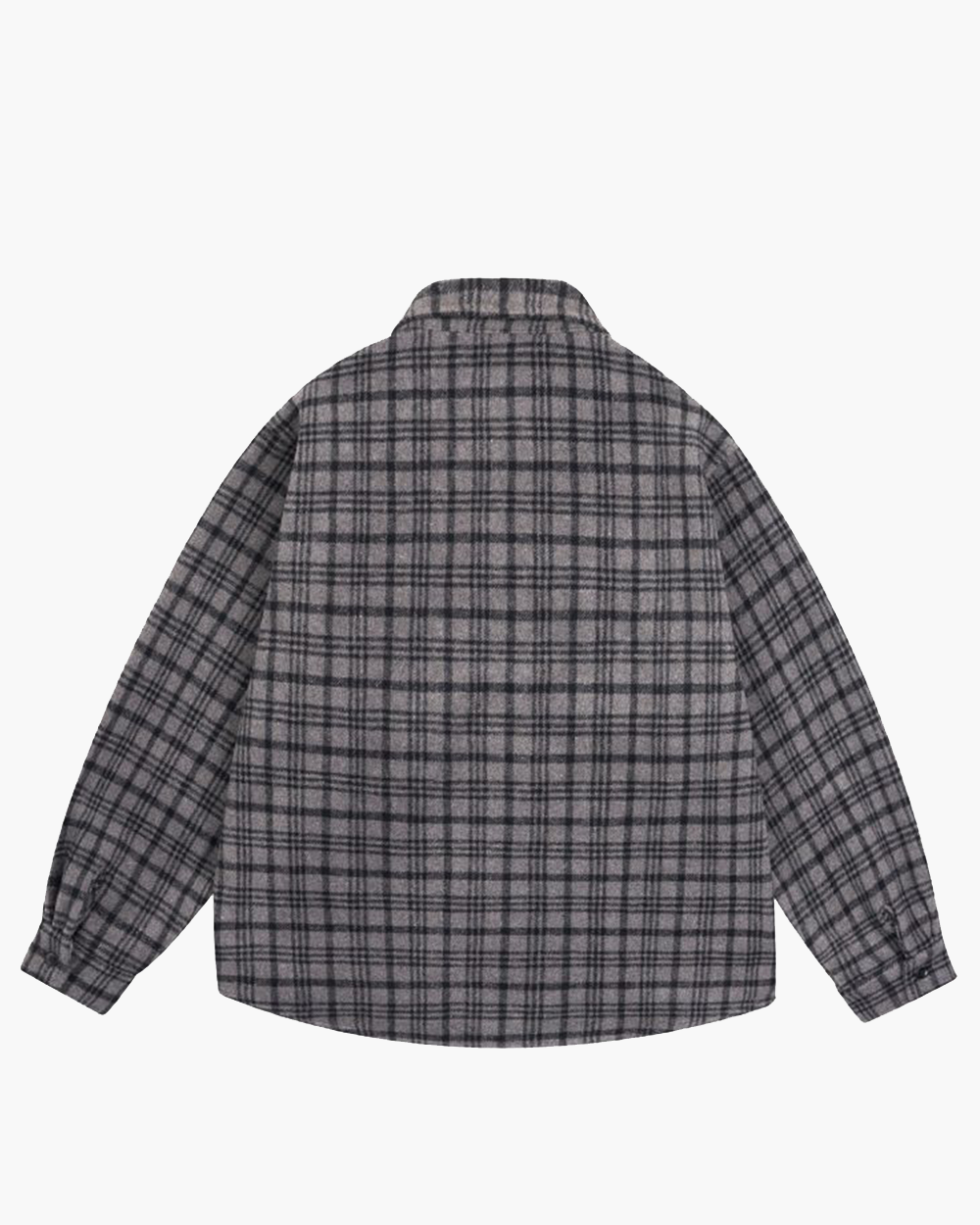 Woolen Thick Plaid Shirt Jacket