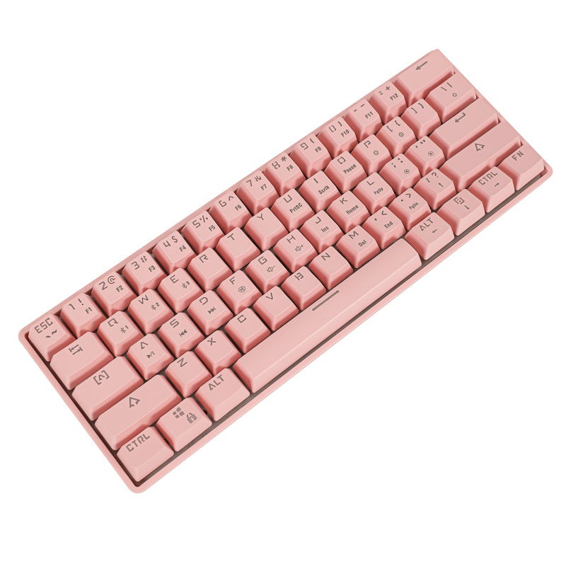 61-Key Bluetooth Wired Dual-Mode Gaming Mechanical Keyboard