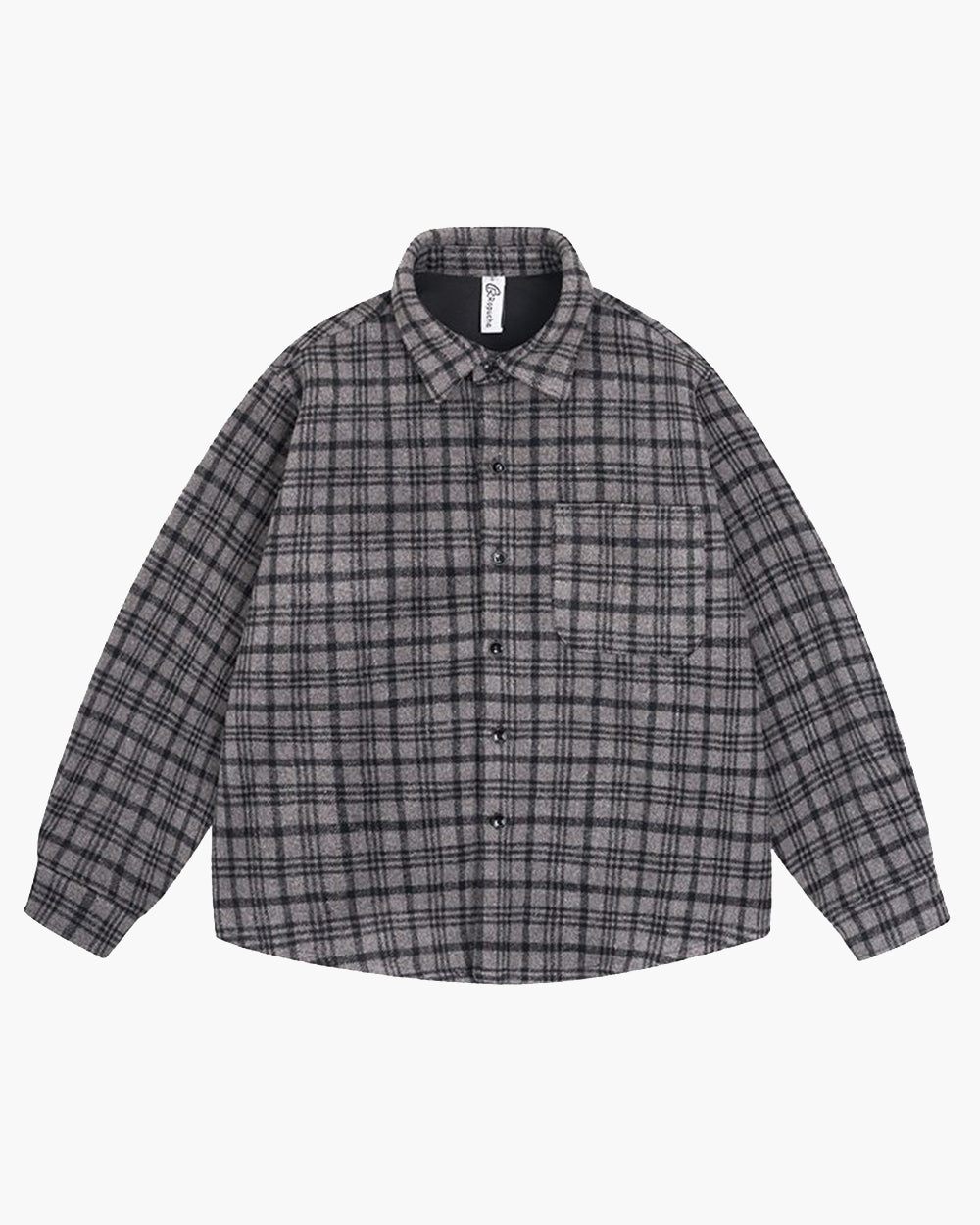 Woolen Thick Plaid Shirt Jacket