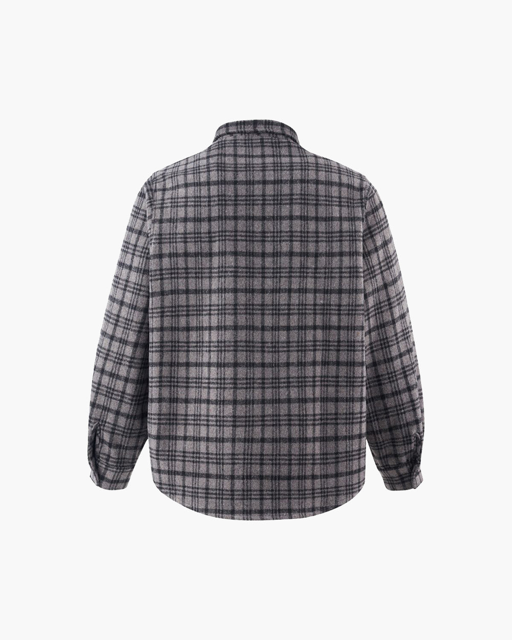 Woolen Thick Plaid Shirt Jacket