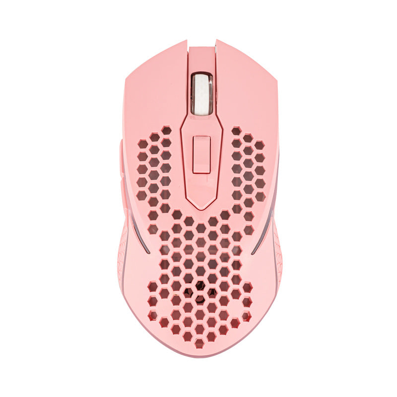 Lightweight RGB Wired Pink Gaming Mouse